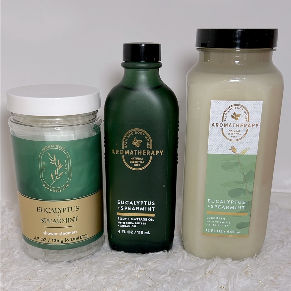 Bath and bodywork‎ Aromatherapy Eucalyptus Spearmint Bath Collection bundle of 3